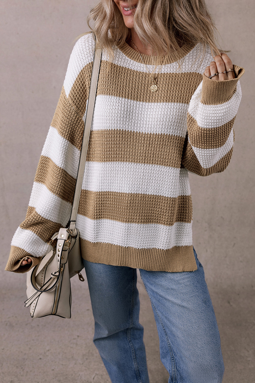 Drop Shoulder Knit Sweater - Casual and Cozy Style for Every Day