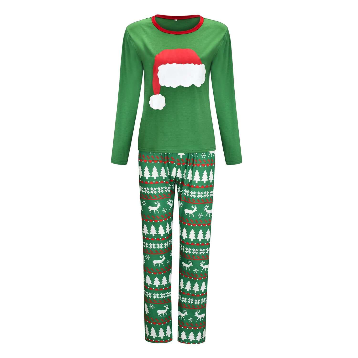 Green Family Suit - Comfortable Knitted Cotton Parent-Child Outfit