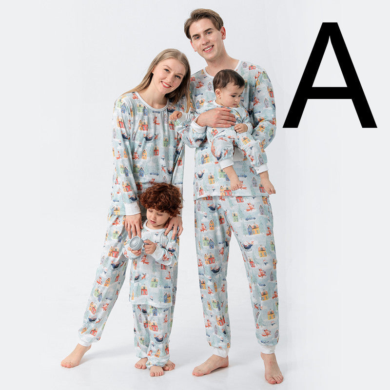 Family Cotton Printed Pajama Set – Comfortable and Stylish Loungewear
