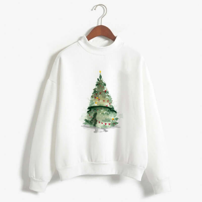 Printed Casual Womens Sweater Soft Polyester Top