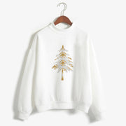 Christmas Printing Turtleneck Sweater Women