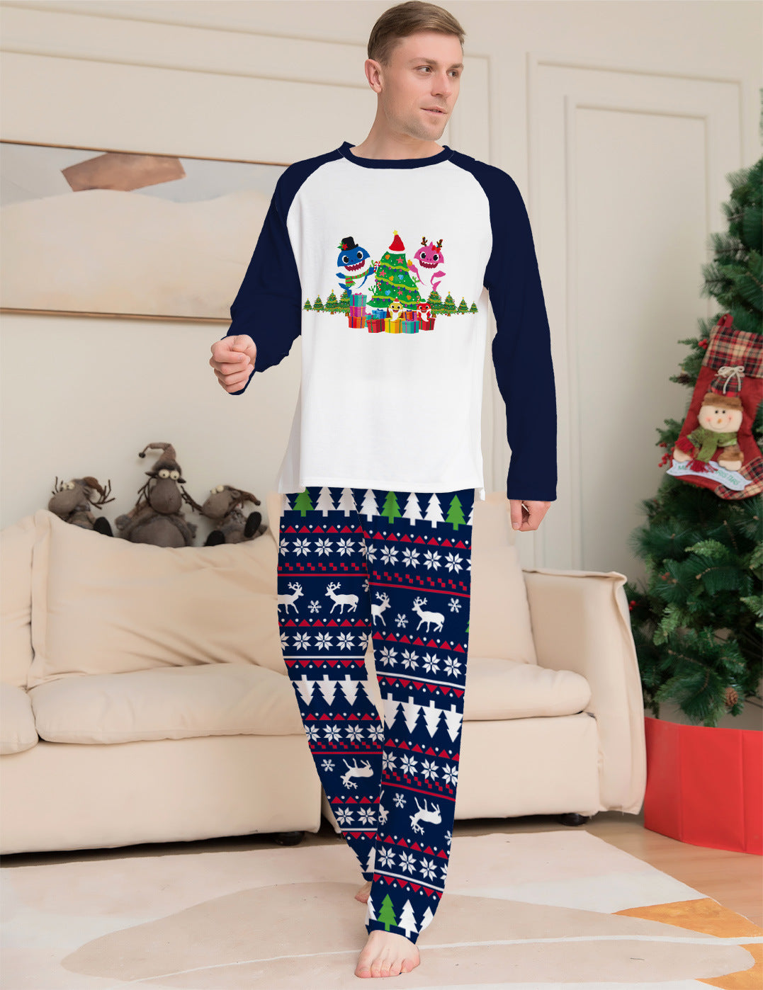 Family Plaid Cotton Pajamas Cozy Matching Homewear Set