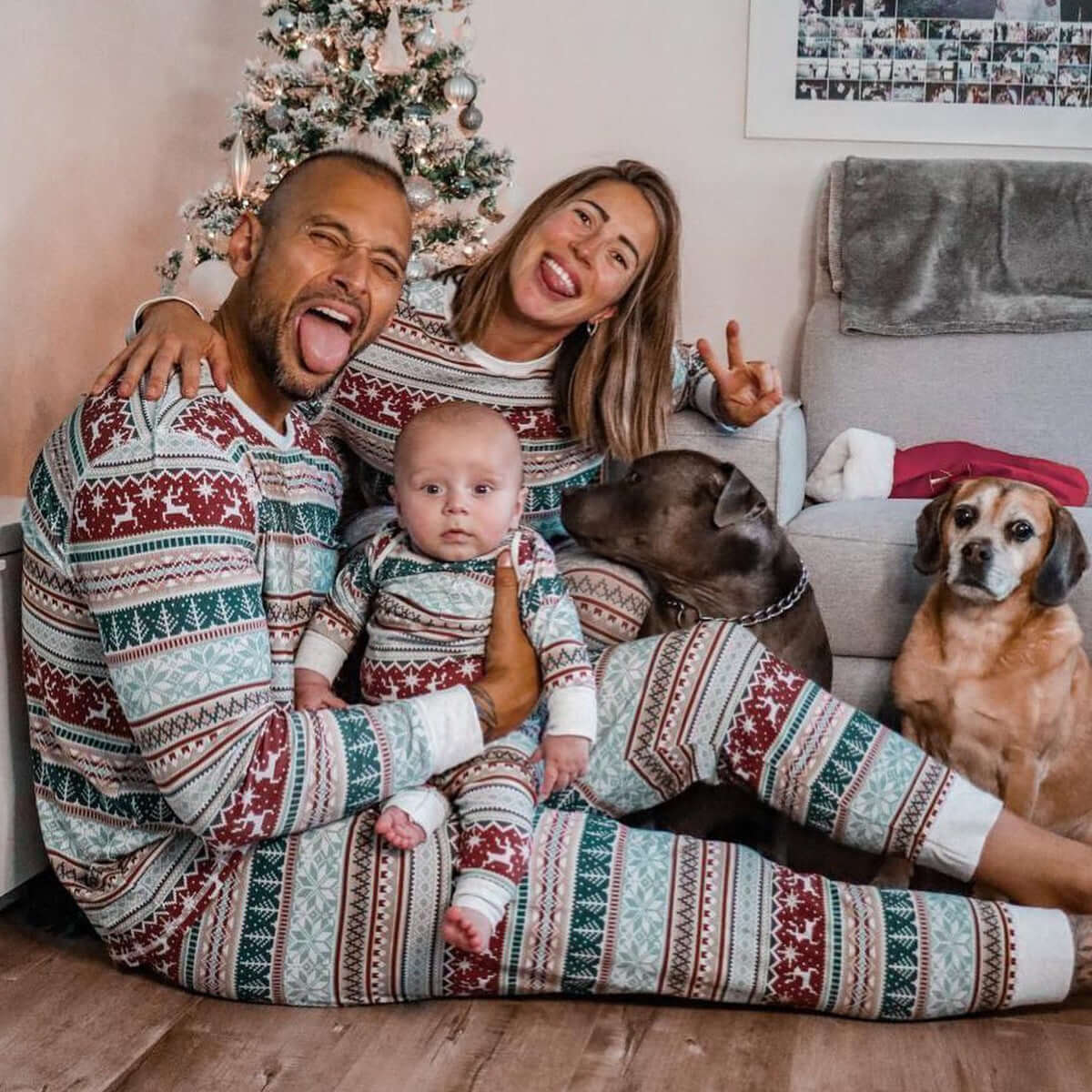 Animal Family Homewear - Comfortable Polyester Matching Set