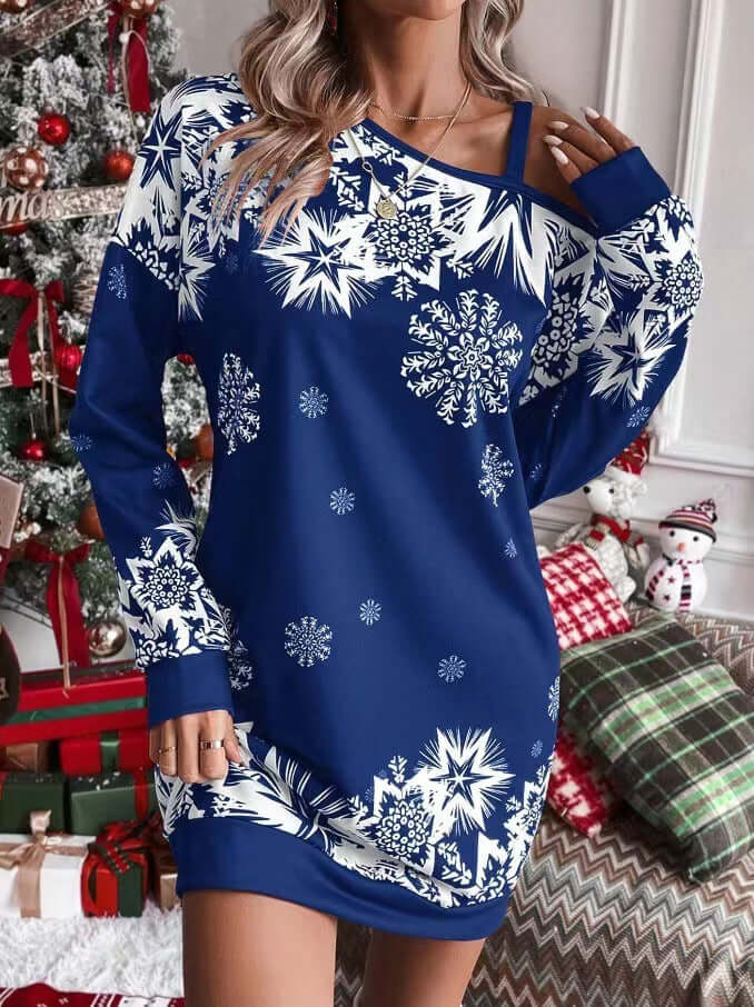 3D Effect Bodycon Dress Cotton Pullover Style