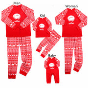 Fashion Printed Family European And American Pajamas Set Family Wear
