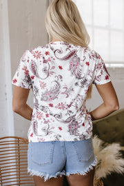 Elia Vintage Paisley Mock Neck Top-1