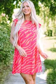 Matilda Zebra Stripe Pocketed Dress-3