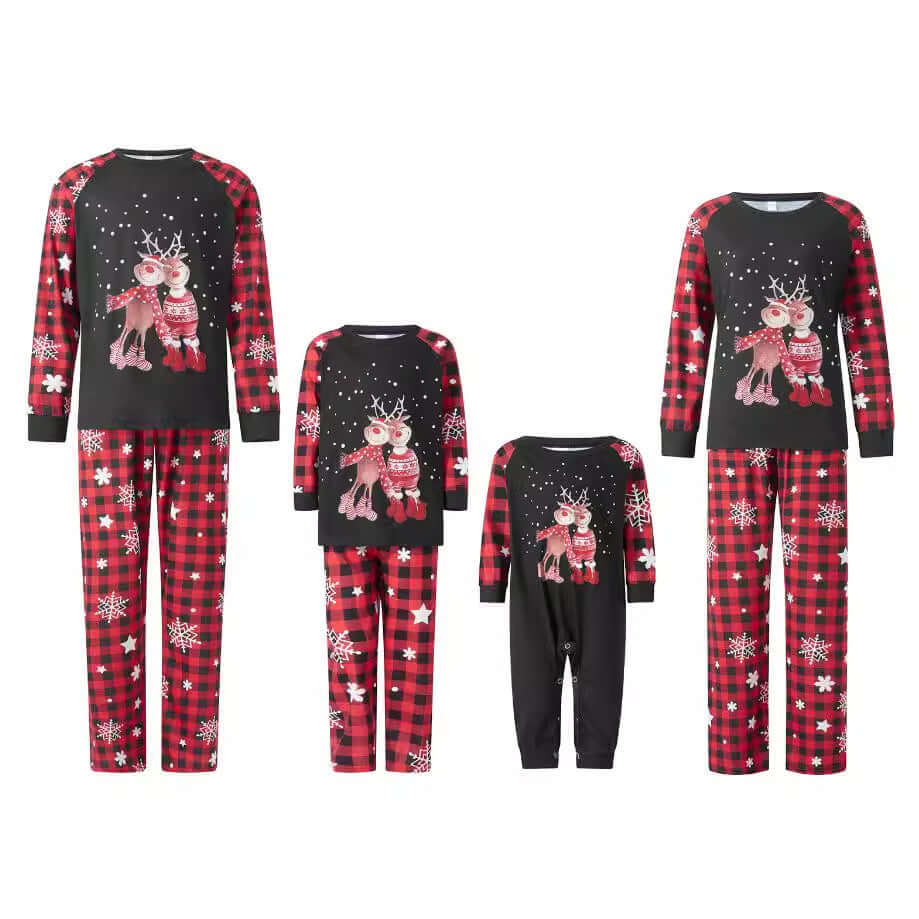 Plaid Family Sleepwear - Autumn Homewear for Adults and Kids