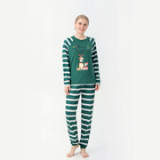 Family European And American Christmas Parent-child Printed Pajamas Set