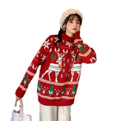 Ladies 3D Hoodie Casual Loose Fit Pullover Sweatshirt
