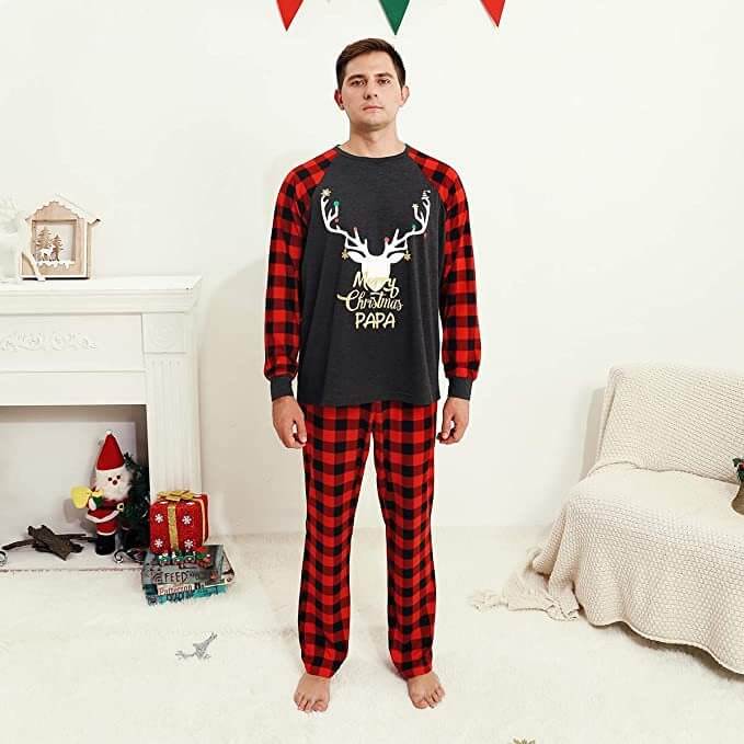 Family Cartoon Pajama Set for Cozy Home Style