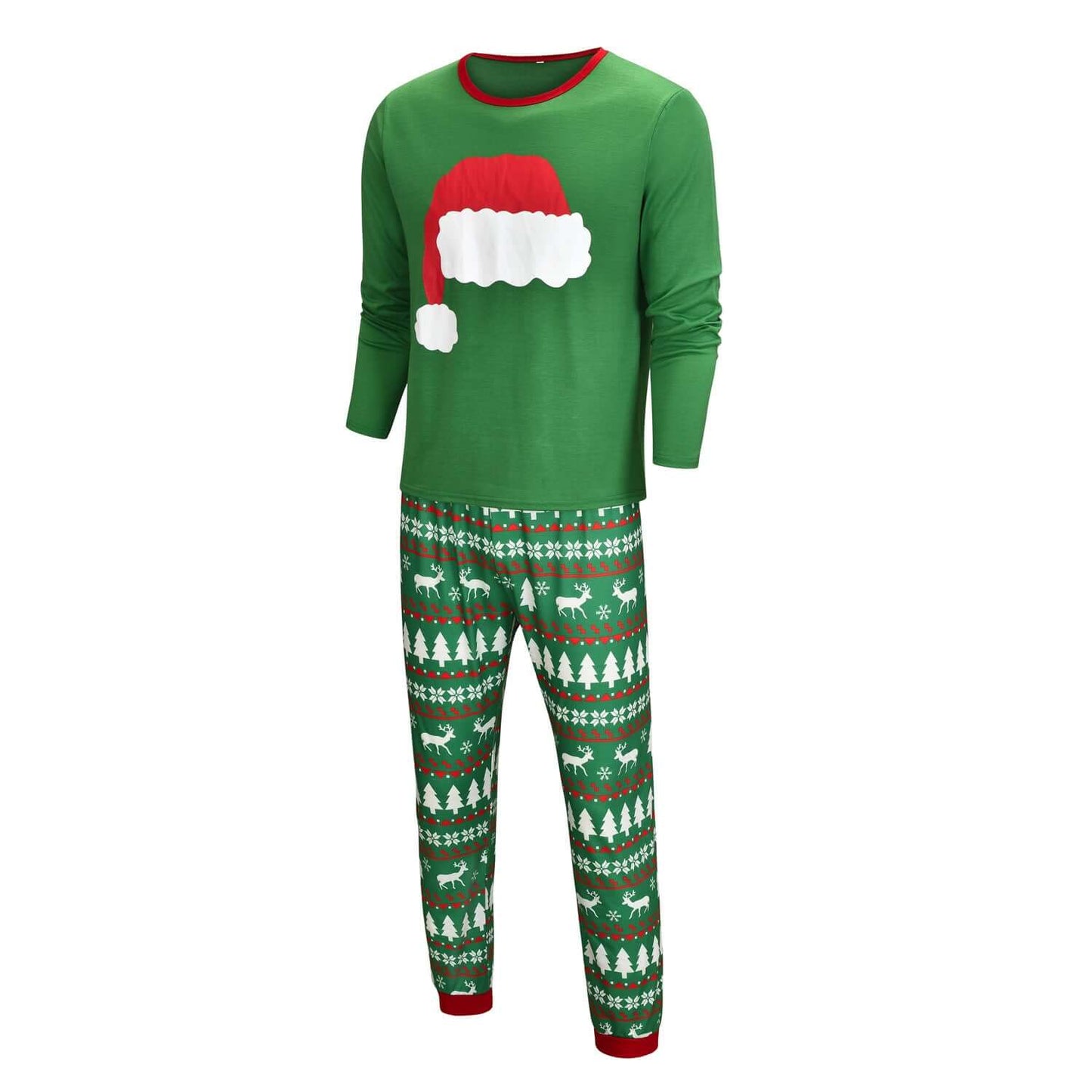 Green Family Suit - Comfortable Knitted Cotton Parent-Child Outfit