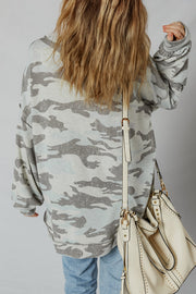 Retro Camouflage Exposed Seam Sweatshirt-1