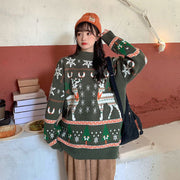 Fashion Christmas Clothes Elk Sweater For Women