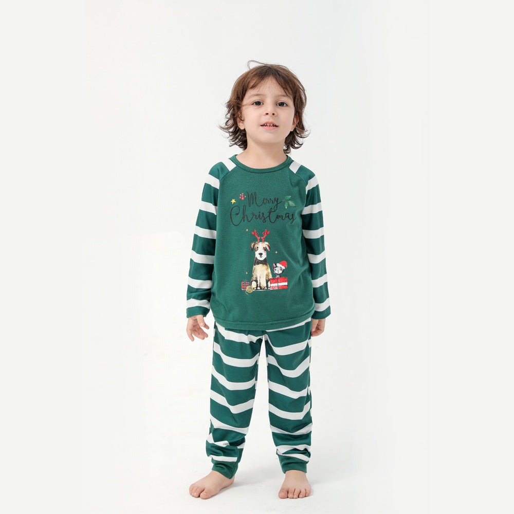 Cotton Cartoon Family Pajama Set - Cozy Homewear for All Ages