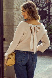 Lia Knot Back Sweater-1