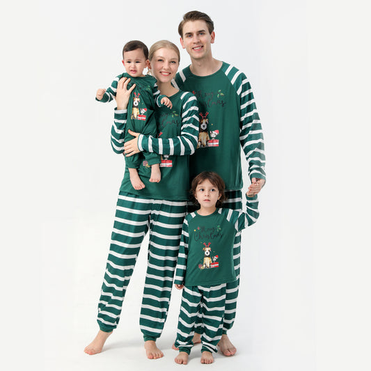 Cotton Cartoon Family Pajama Set - Cozy Homewear for All Ages