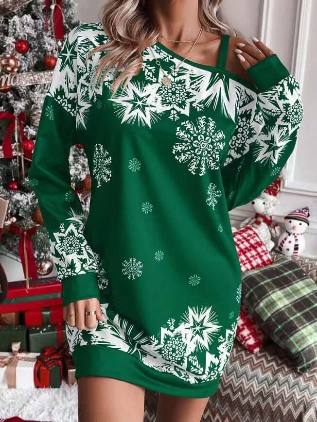 3D Effect Bodycon Dress Cotton Pullover Style