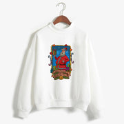Christmas Printing Turtleneck Sweater Women