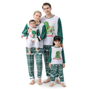 Family European And American Christmas Parent-child Printed Pajamas Set