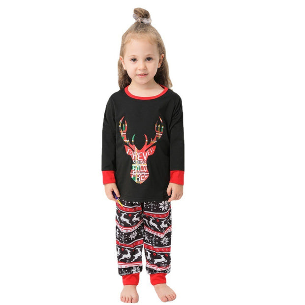 Long-sleeved Cross-border Family Set Christmas Pajamas