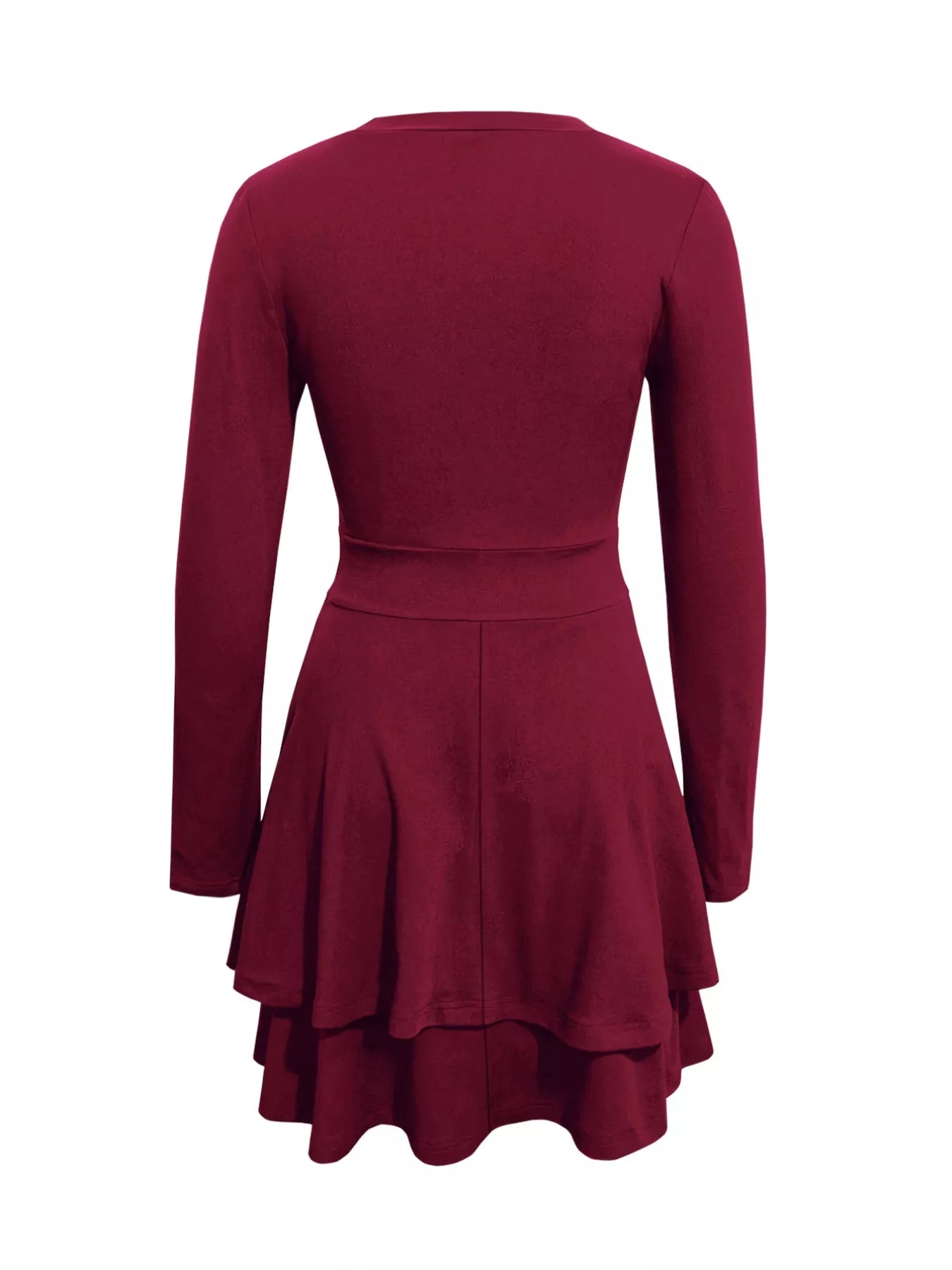  V-Neck Layered Ruffle Mini Dress Chic Summer Style