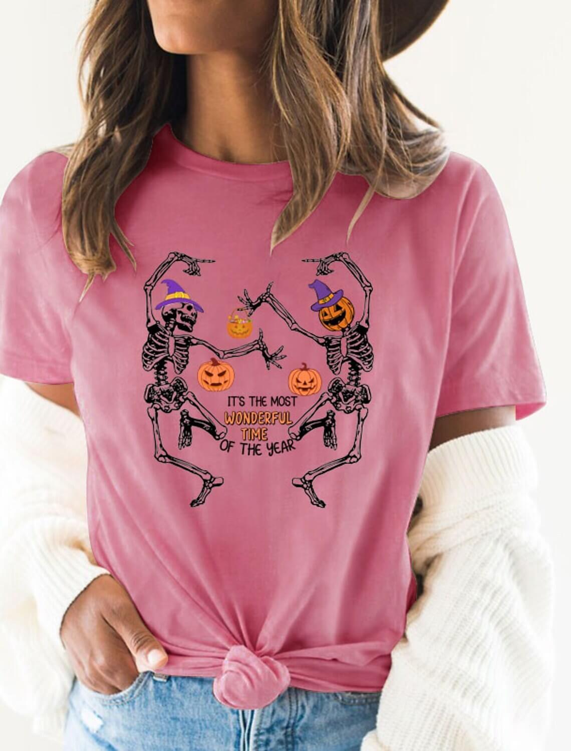 Fashion Halloween Women's Short Sleeved T-shirt