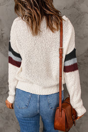 Cecilia Chevron Striped Sweater-1