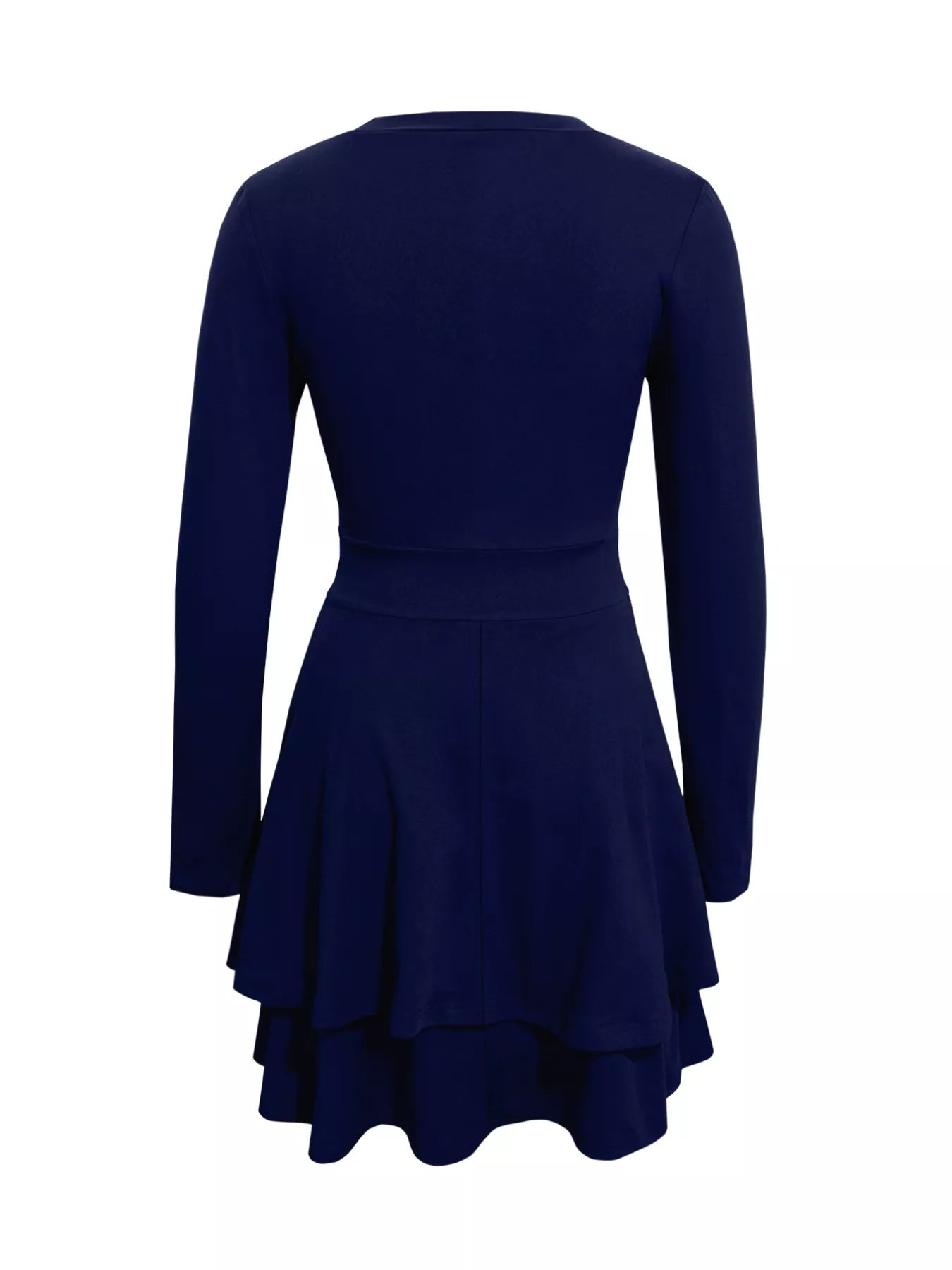 V-Neck Layered Ruffle Mini Dress Chic Summer Style 