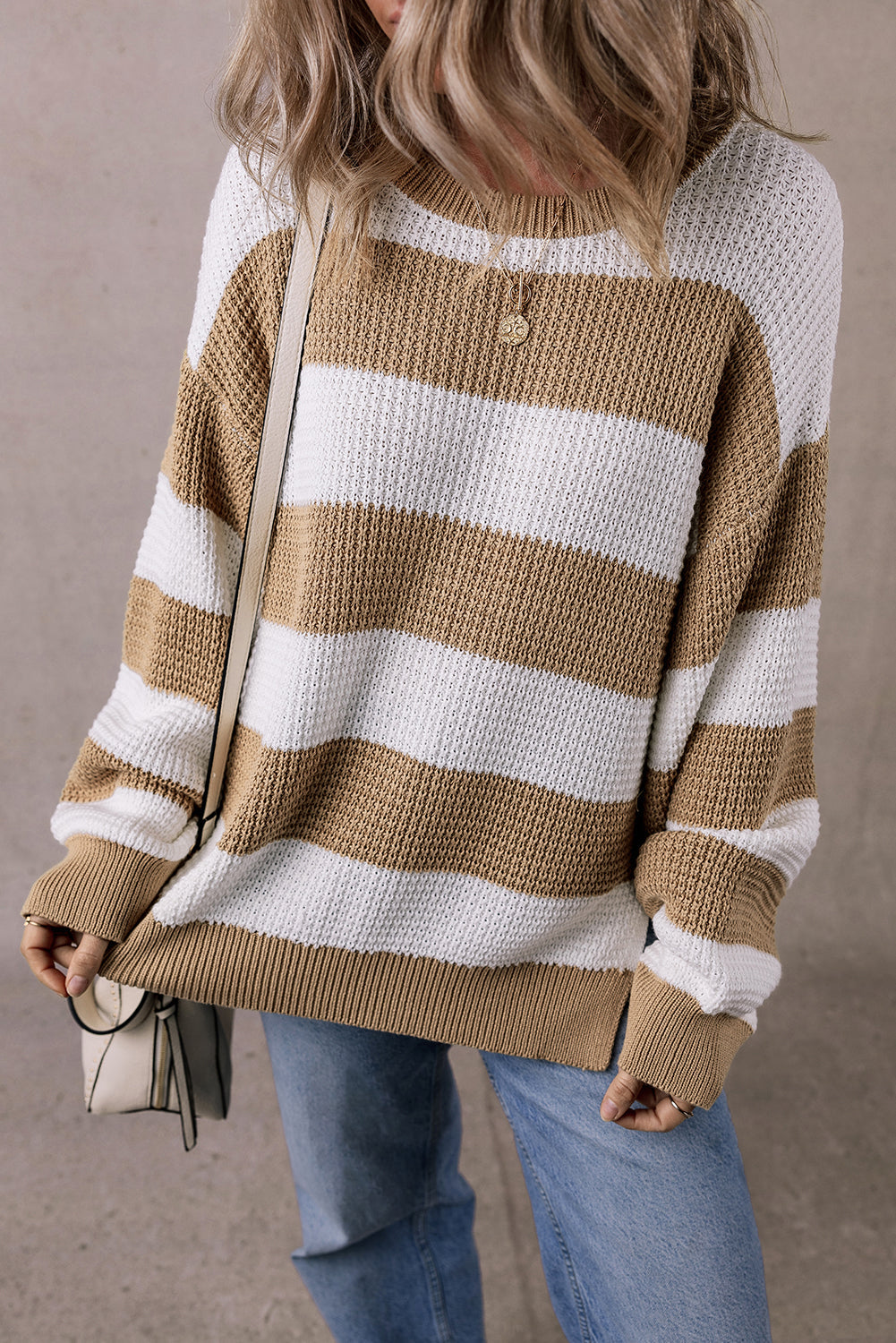 Drop Shoulder Knit Sweater - Casual and Cozy Style for Every Day