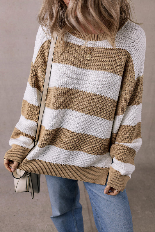 Drop Shoulder Knit Sweater - Casual and Cozy Style for Every Day