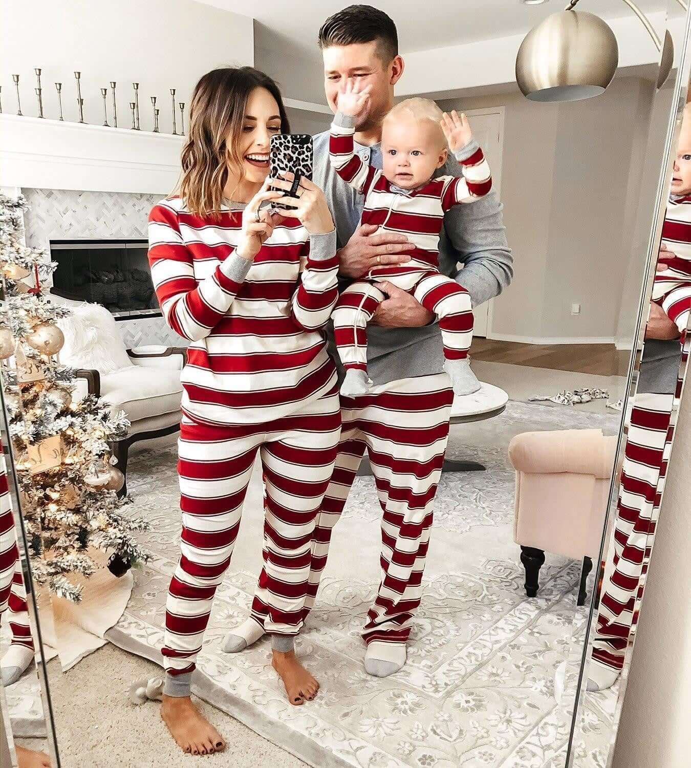 Striped Family Homewear - Comfortable Cotton Matching Set