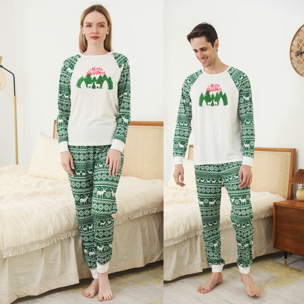 Cotton Print Homewear Set - Cozy Family Lounge Outfit