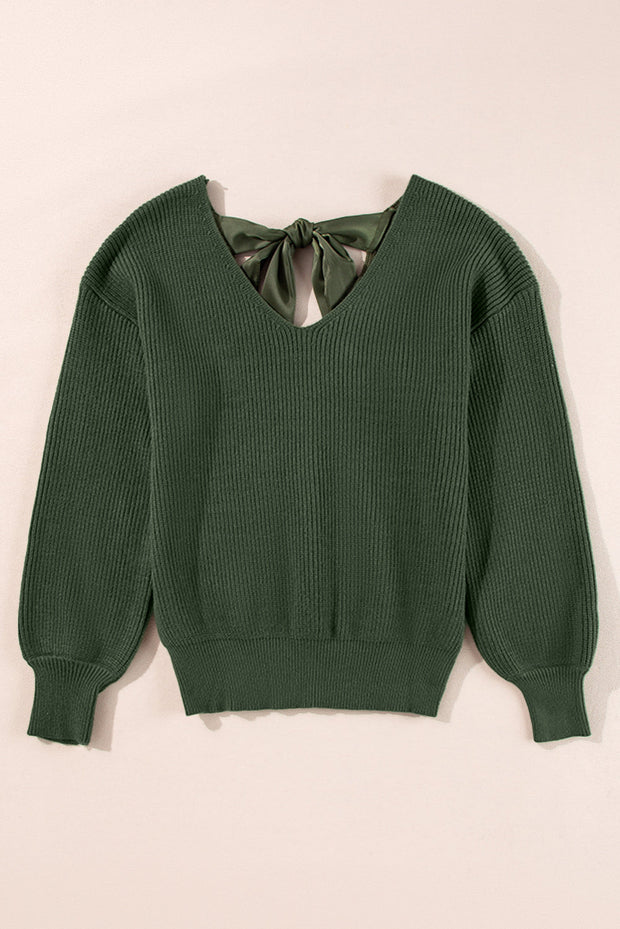 Lia Knot Back Sweater-5