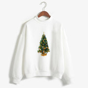 Christmas Printing Turtleneck Sweater Women