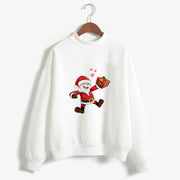 Christmas Printing Turtleneck Sweater Women