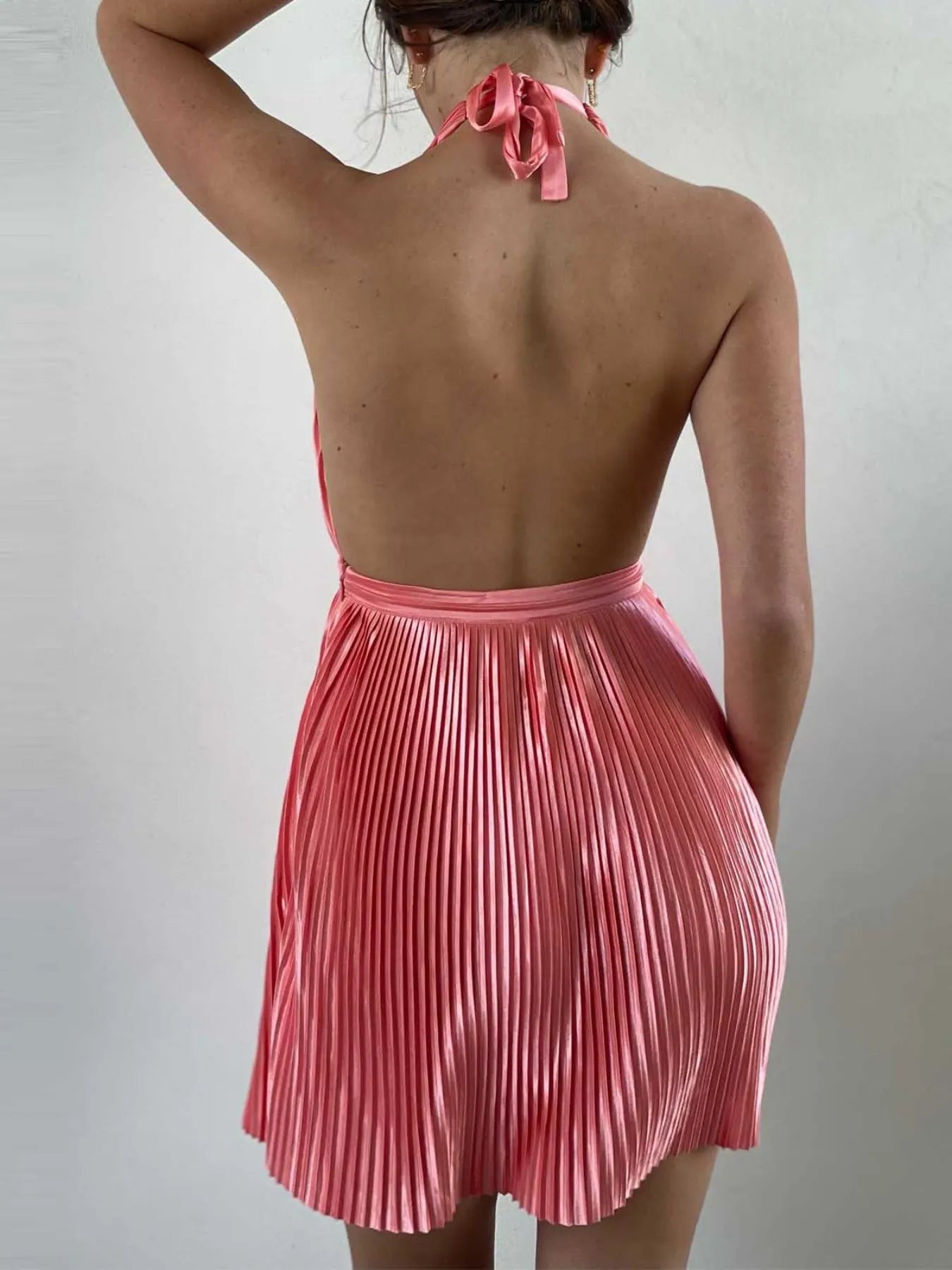  Tied Ruched Mini Dress For Women Elegant Summer Style