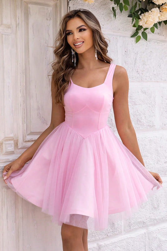  Ethereal Wide Strap Mesh Dress for Elegant Evenings