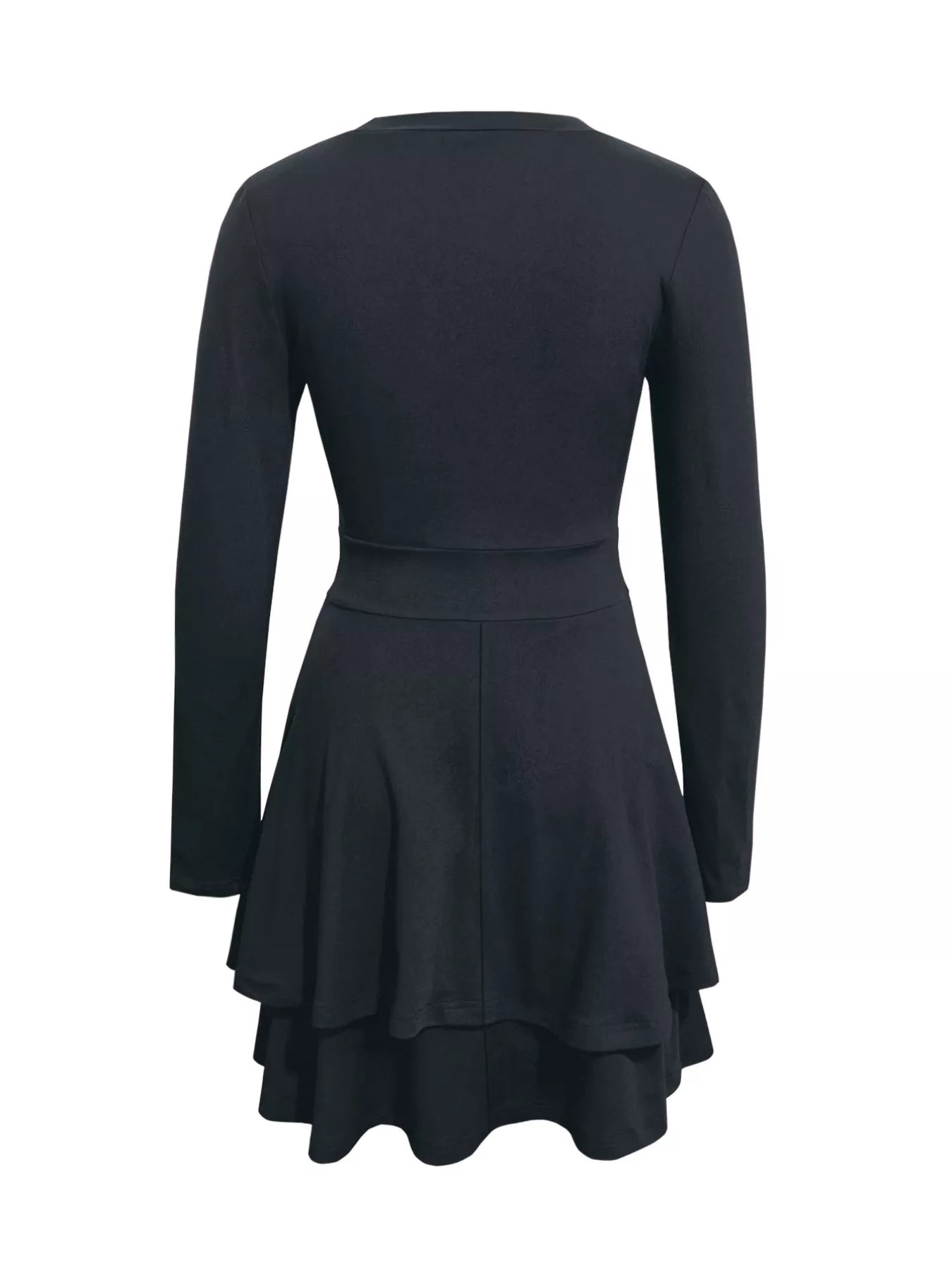  V-Neck Layered Ruffle Mini Dress Chic Summer Style