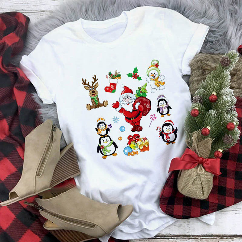 Christmas Womens Pullover Casual Holiday Print Design