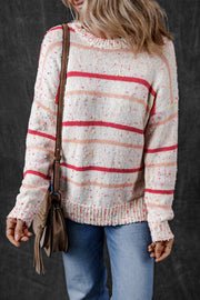 Ruthie Striped Confetti Knit Sweater-2
