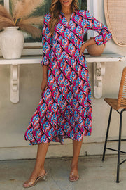 Lorelei Long Sleeve High Waist Dress-0