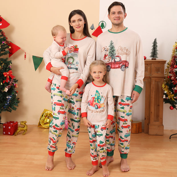 Men's And Women's Family Pajamas Set