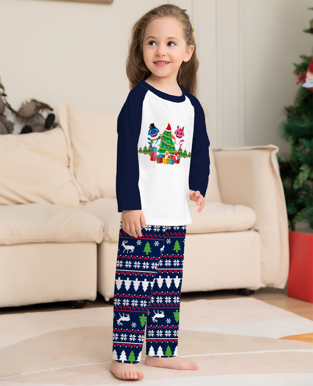 Family Plaid Cotton Pajamas Cozy Matching Homewear Set