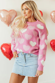 Pearled Heart Valentines Sweater-3