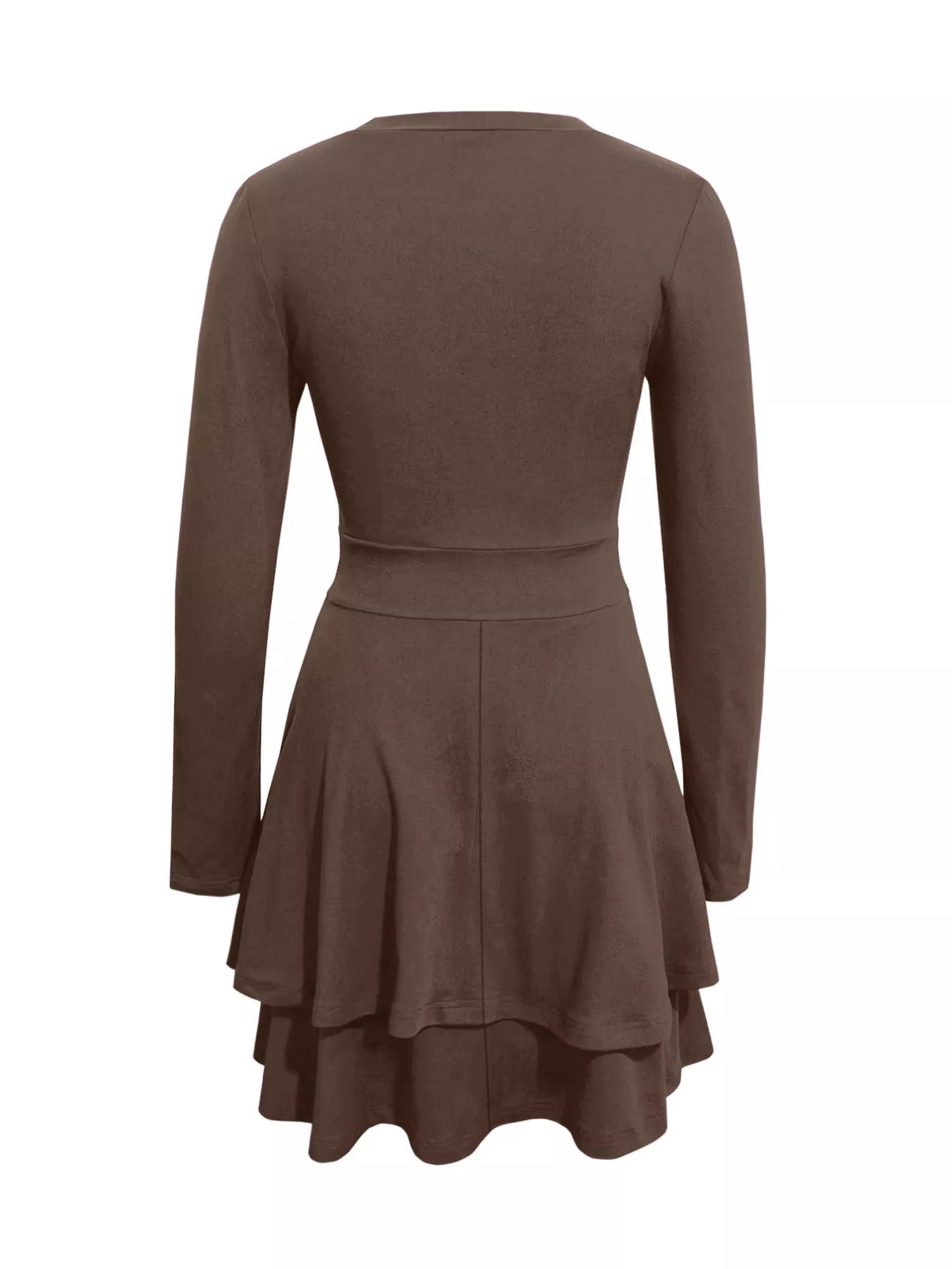  V-Neck Layered Ruffle Mini Dress Chic Summer Style