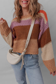 Lydia Cropped Knitted Sweater-2
