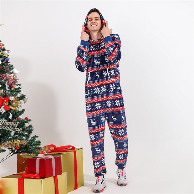 European And American New Family Pajamas Set For Christmas