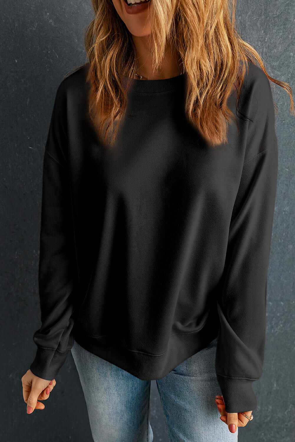 Crewneck Pullover Sweatshirt | Emynico FashionSi 