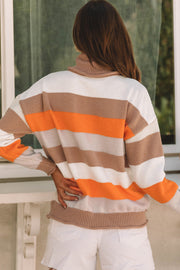 Sloane Striped Knitted Turtleneck-1